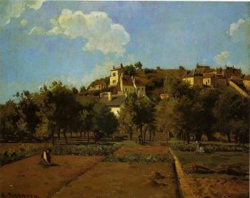 Camille Pissarro : The Gardens of l'Hermitage, Pontoise